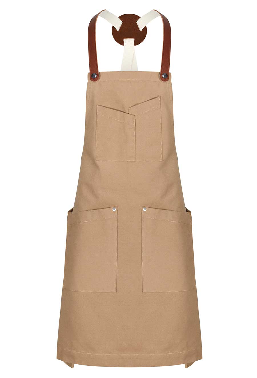 Slant Pocket Bib apron - Straps Not Included