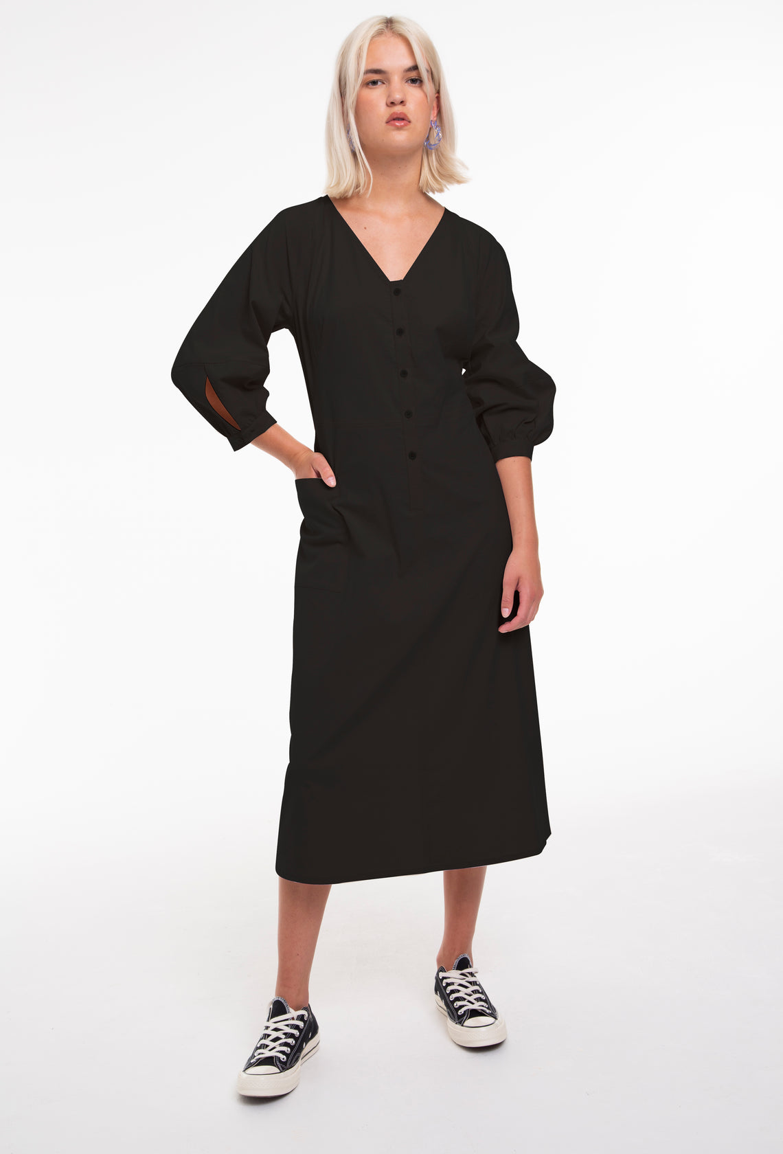 Scultped Midi Dress