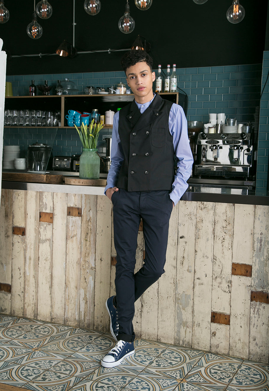 Male Double Breasted Waistcoat