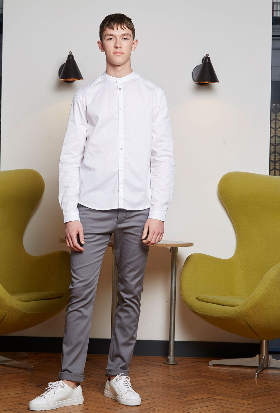 Male Grandad Collared Shirt (No Pockets)