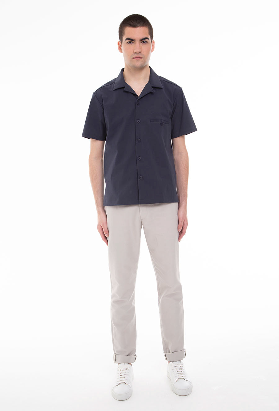 Relaxed Flexi-Neck Short Sleeve Shirt