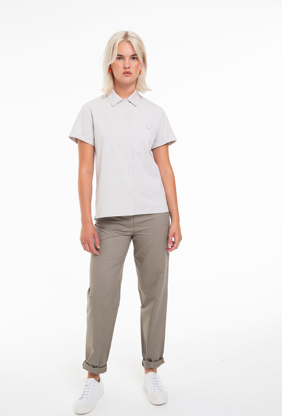 Relaxed Flexi-Neck Short Sleeve Shirt