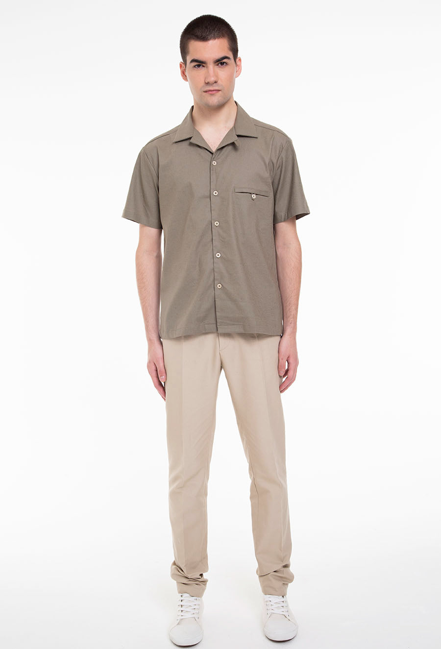 Relaxed Flexi-Neck Short Sleeve Shirt