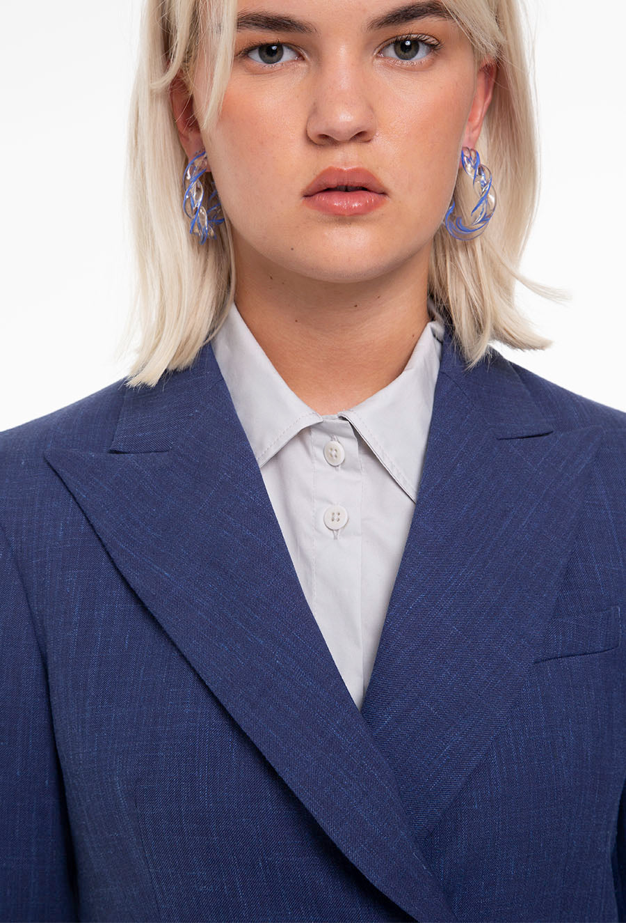 Double Breasted Soft Tailored Jacket – Flap Pocket