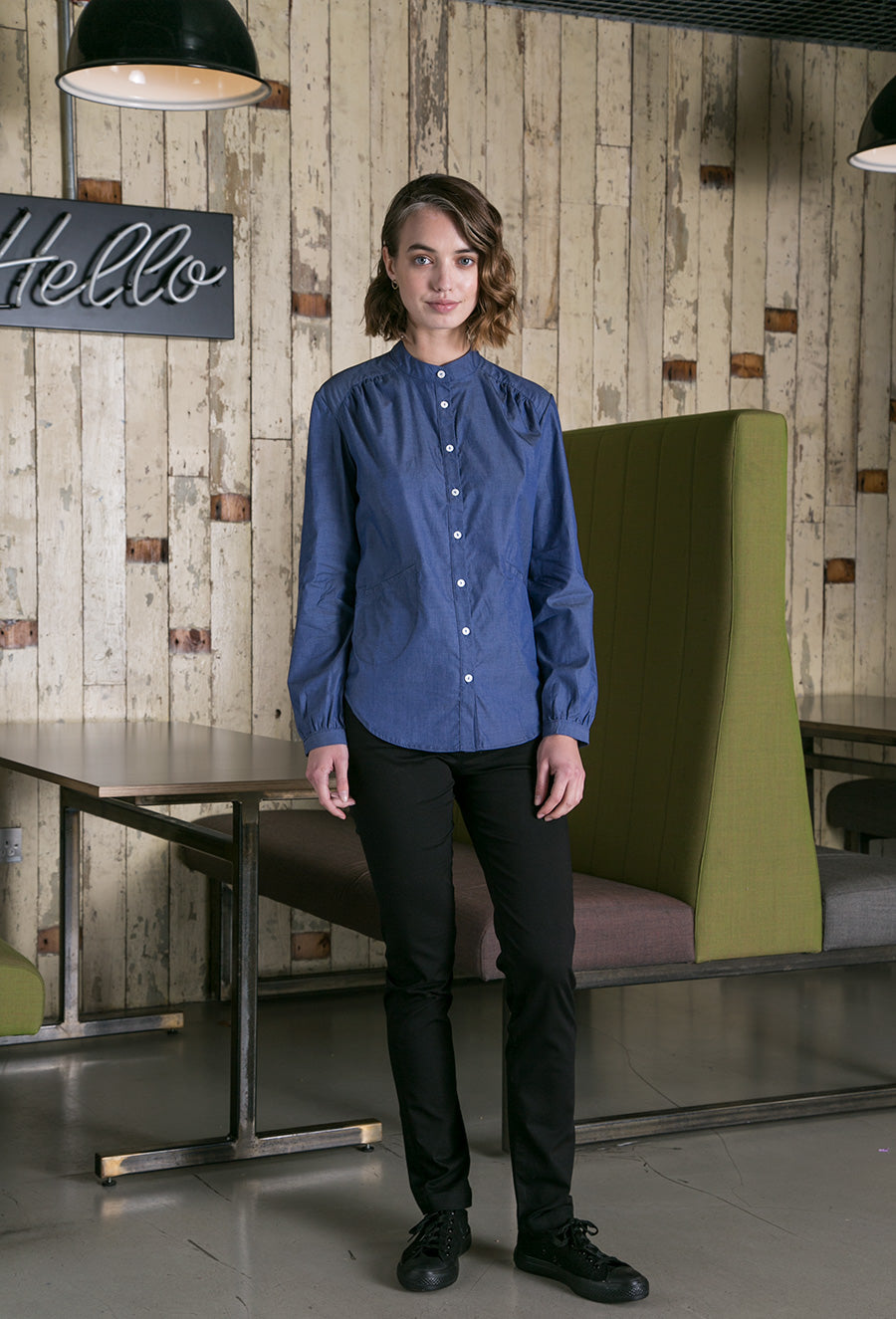 Female Grandad Collared Shirt (No Pockets)