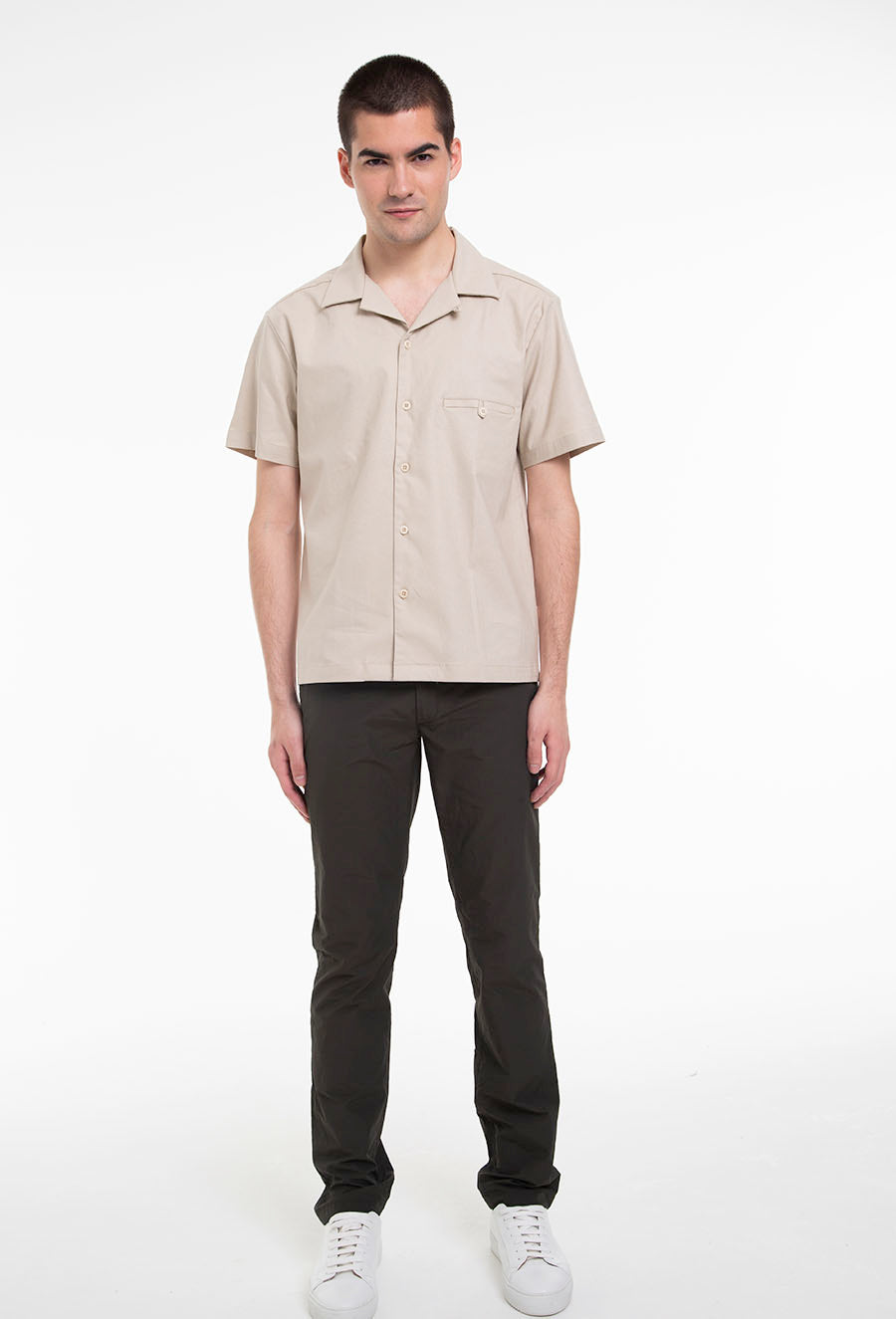 Relaxed Flexi-Neck Short Sleeve Shirt