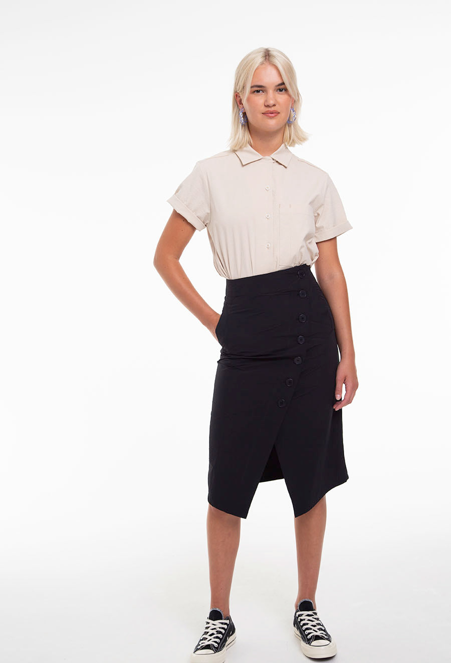 Split Front Skirt
